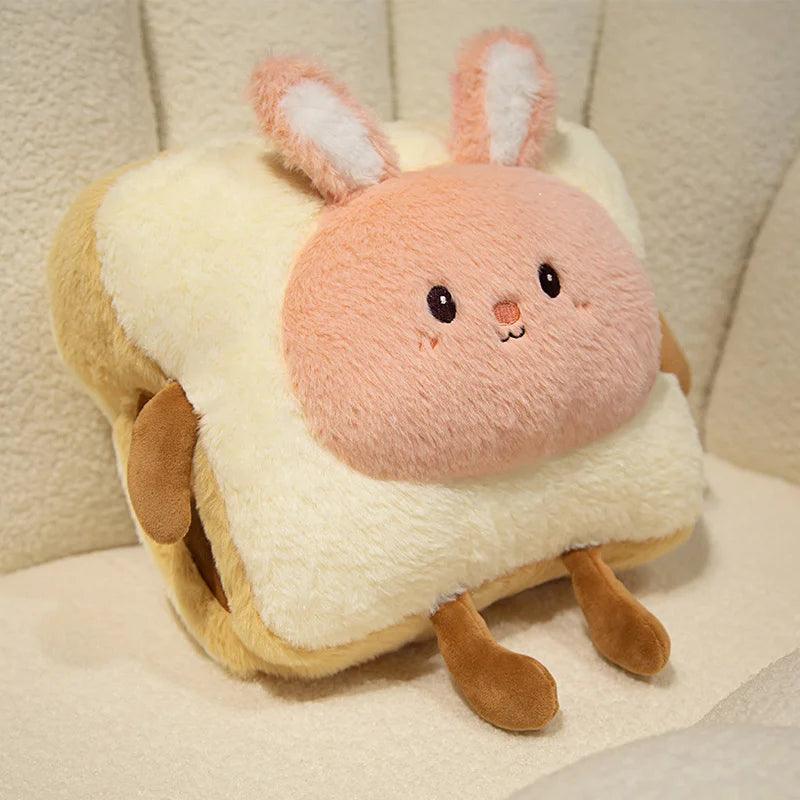 Plush Toast Bread Pillow - Kawaii Food Doll Hand Warmer | Stuffed Animals & Plushies | Adorbs Plushies