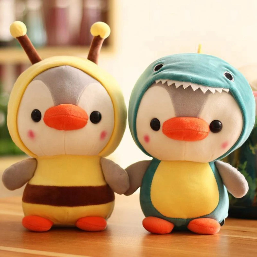 Adorable Penguin Plush Toy in Dinosaur & Unicorn Costumes | Adorbs Plushies