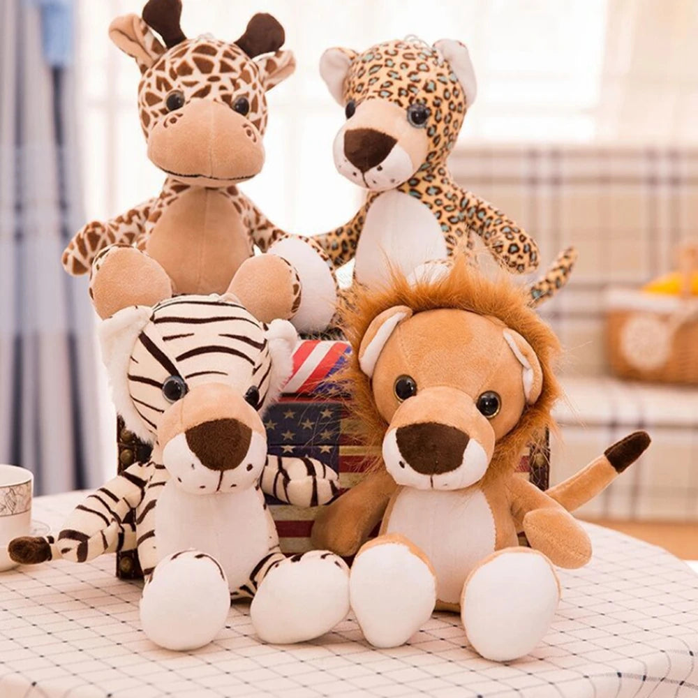 Forest Animal Plushies | Tiger, Deer, Leopard, Lion Stuffed Toys | Adorbs Plushies