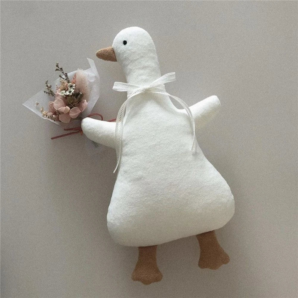 Duck Plush Toy | Korean Baby Soothing Sleep White Doll | Adorbs Plushies