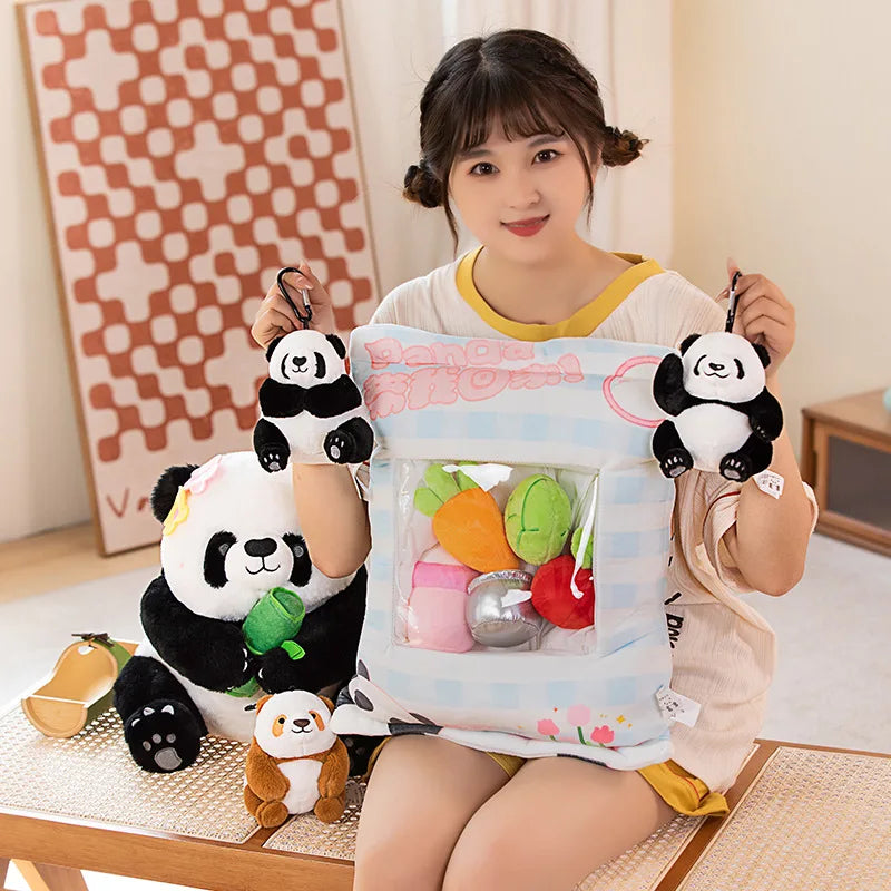 Chocolate Panda Chizai Plush - Snack Bag Zoo Animal Gift | Stuffed Animals & Plushies | Adorbs Plushies