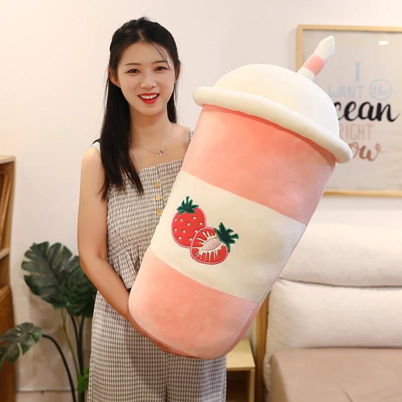 Stuffed Boba Milk Tea Cup Plush - Giant Pillow Toy | Stuffed Animals & Plushies | Adorbs Plushies