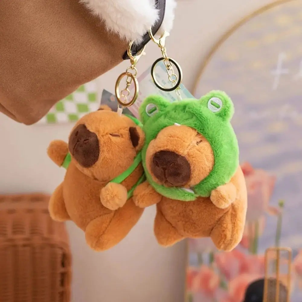 Capybara Plush Keychain with Turtle Backpack - Cute Stuffed Animal | Adorbs Plushies