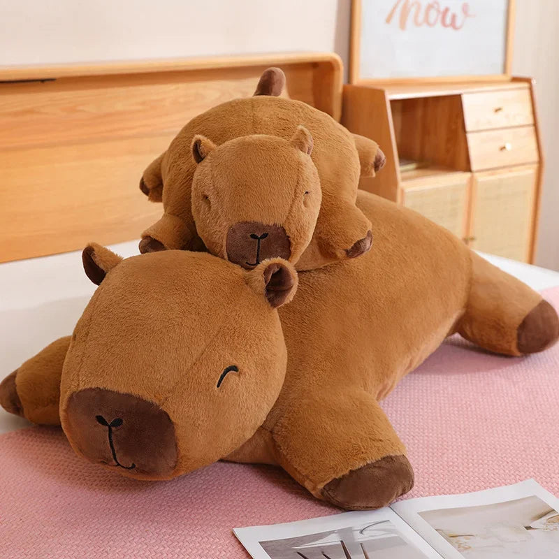 Capybara Plush Floor Cushion Sofa for Kids - Stuffed Animal Mat | Adorbs Plushies