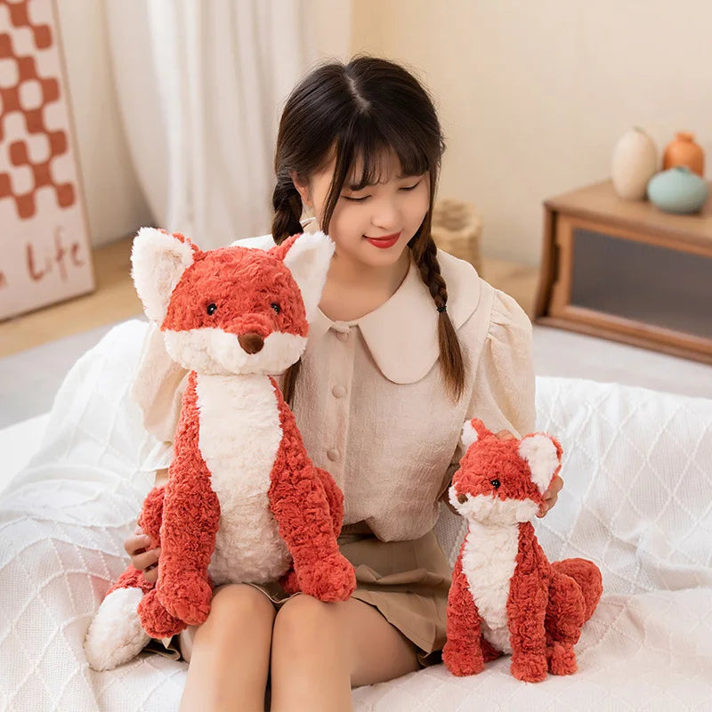 Soft Sitting Fox Plush Toy - Red Foxes Cuddly Gift for Kids | Stuffed Animals & Plushies | Adorbs Plushies