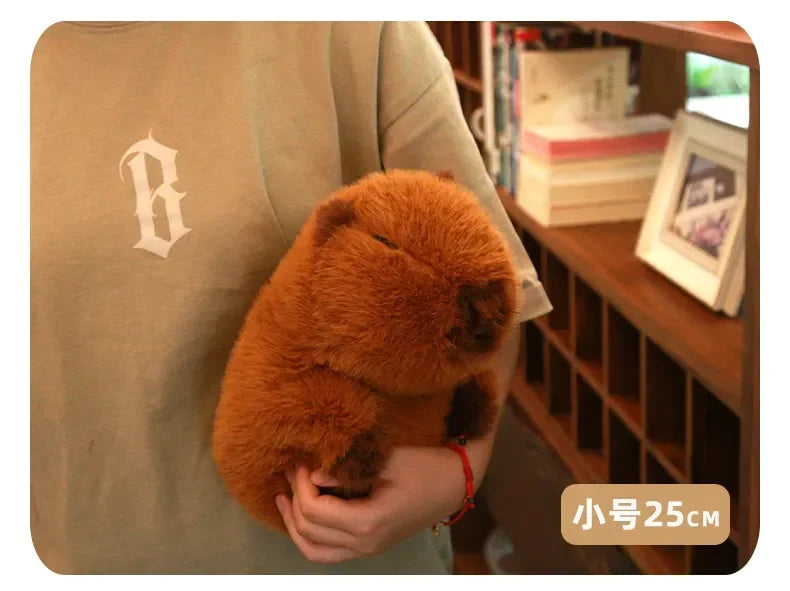 Brown Capybara with Stylish Hair | Adorbs Plushies