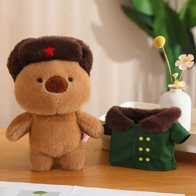 Cute Capybara Stuffed Animal Plush with Coat and Hat | Adorbs Plushies