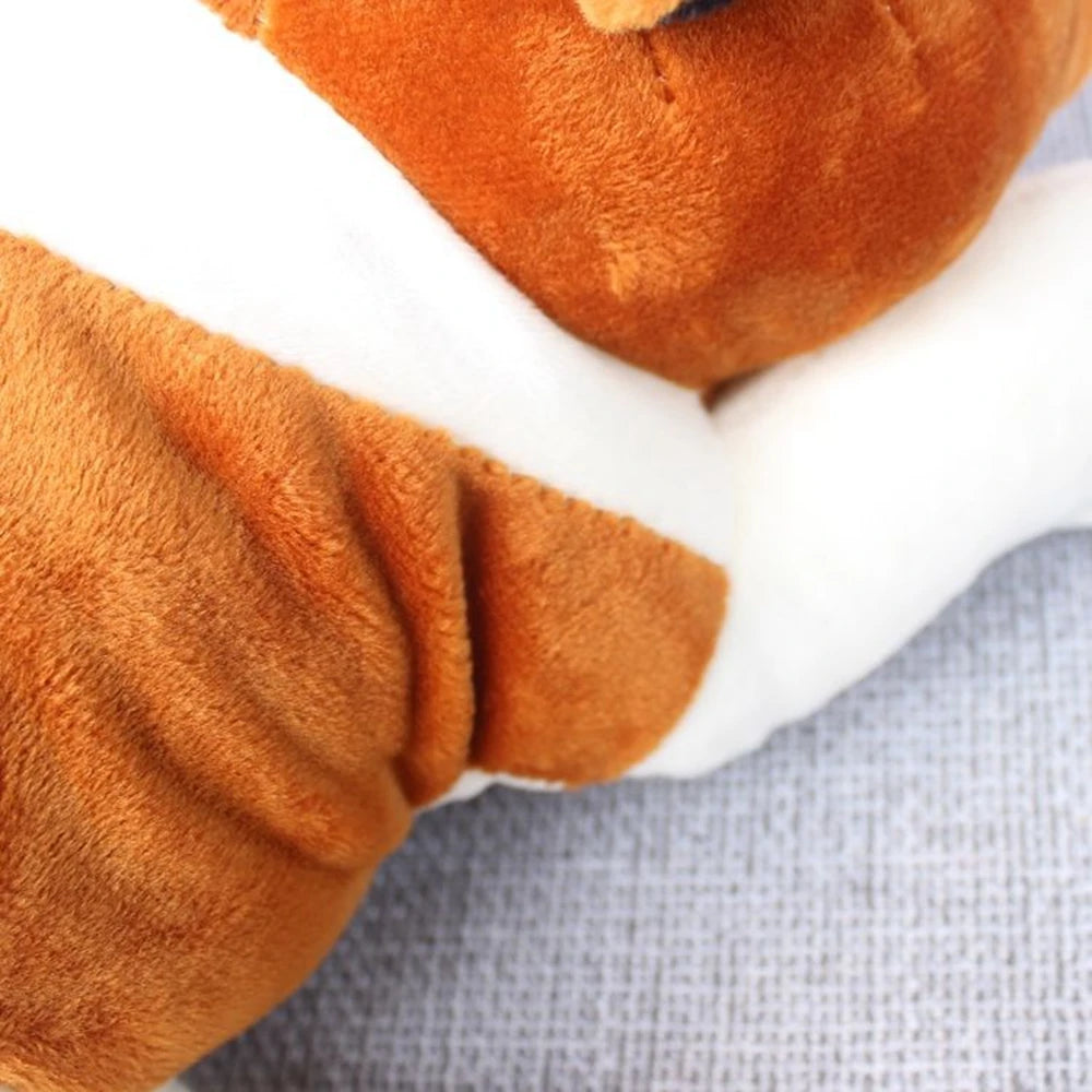 Cute Bulldog Plush Toy | Sleeping Posture Pet Plushies | Adorbs Plushies