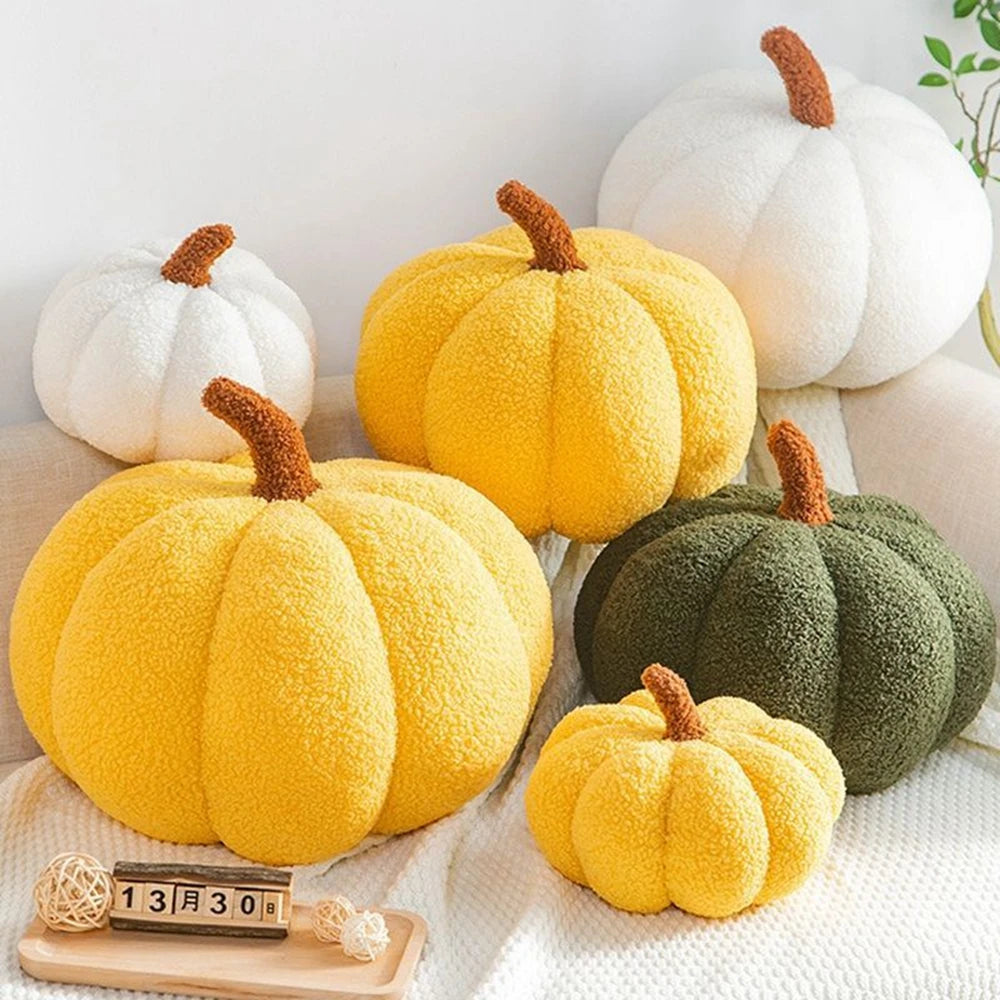 Pumpkin Plush Throw Pillow | Food Stuffed Toy | Adorbs Plushies
