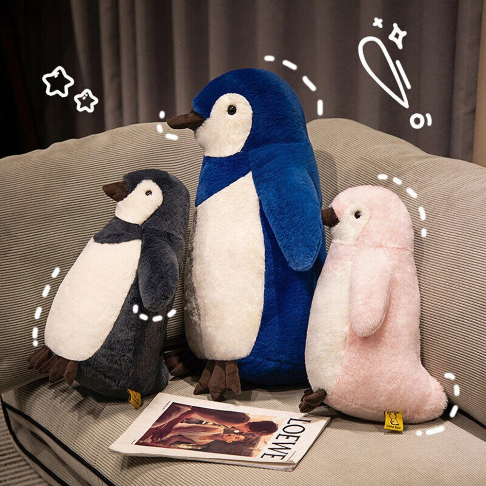 Penguin Plush Stuffed Animal | Cute Teddy Bear Sofa Pillow | Adorbs Plushies