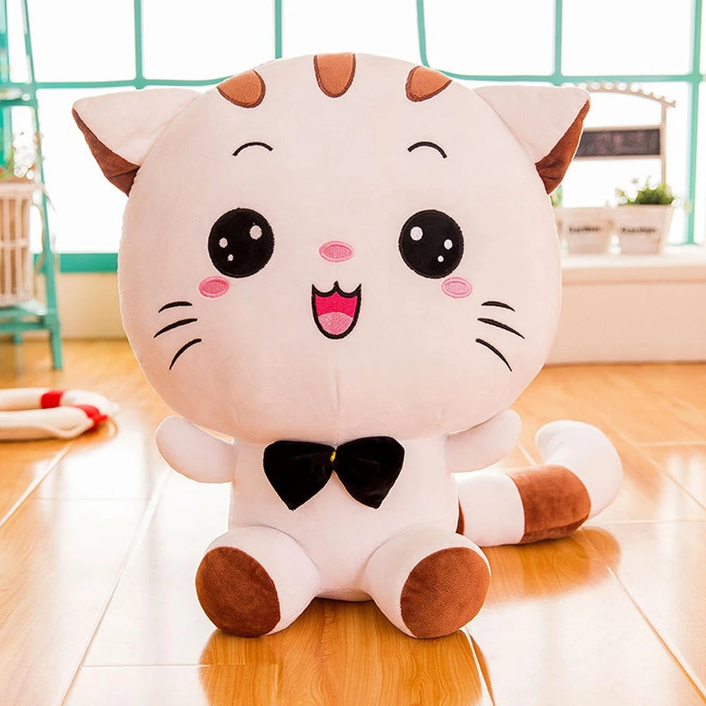 Big Face Cat Plushie | Cute Smiling Stuffed Cat Toy | Adorbs Plushies