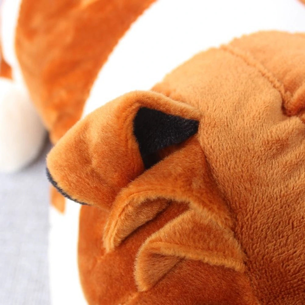 Cute Bulldog Plush Toy | Sleeping Posture Pet Plushies | Adorbs Plushies