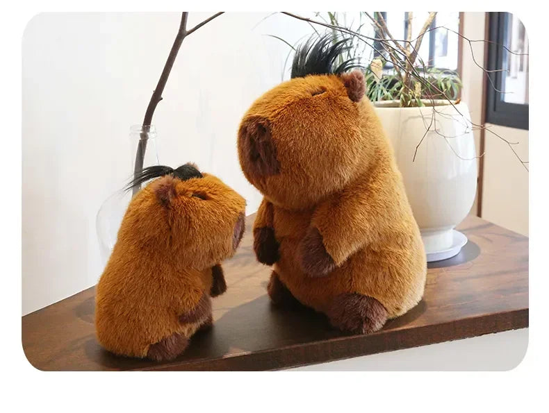 Brown Capybara with Stylish Hair | Adorbs Plushies