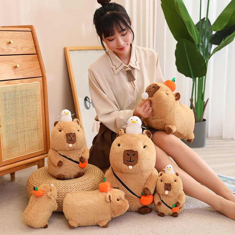 Capybara Plush Toy with Turtle Backpack and other Accessories | Adorbs Plushies