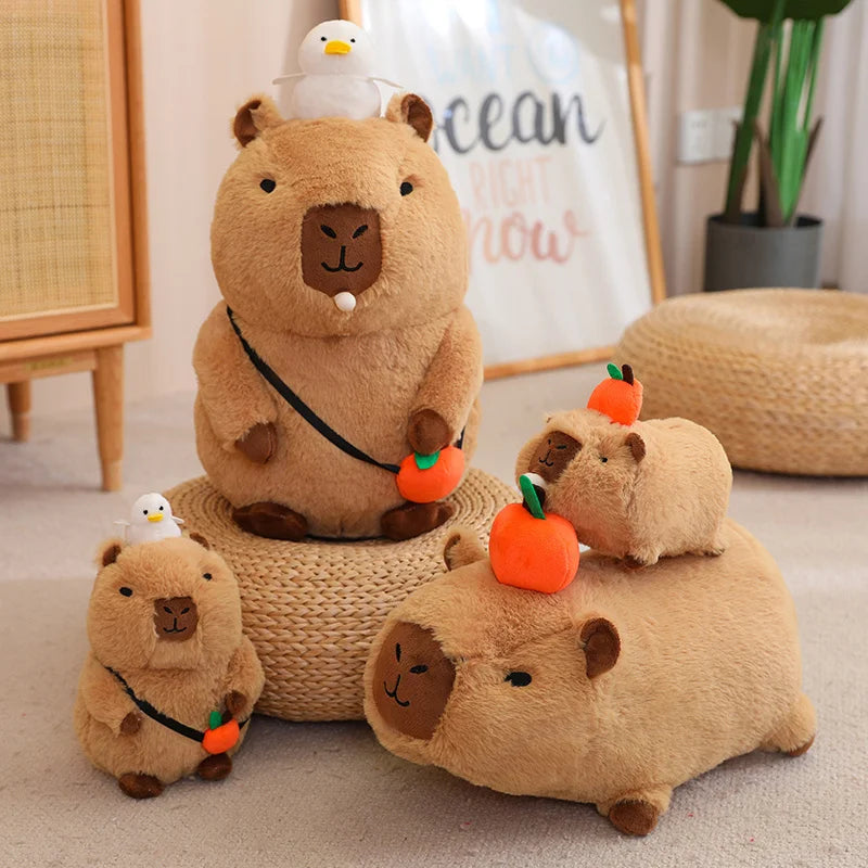 Capybara Plush Toy with Turtle Backpack and other Accessories | Adorbs Plushies