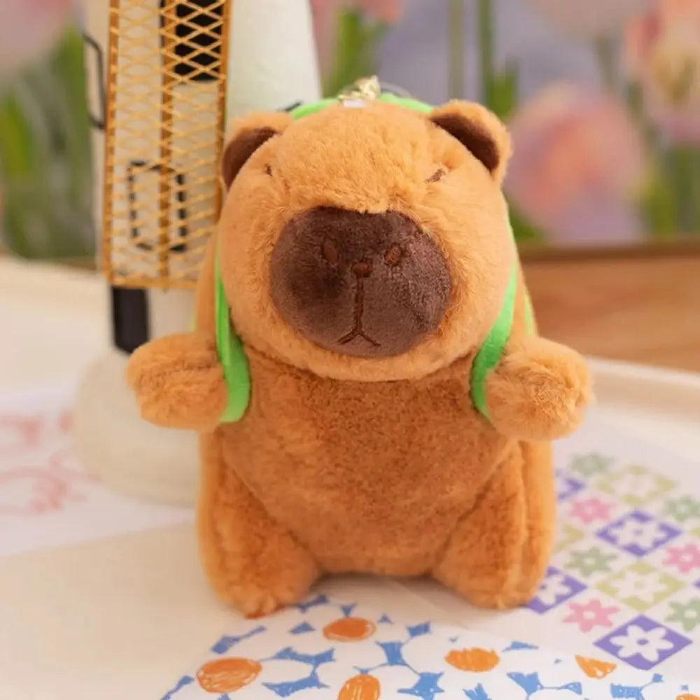 Capybara Plush Keychain with Turtle Backpack - Cute Stuffed Animal | Adorbs Plushies