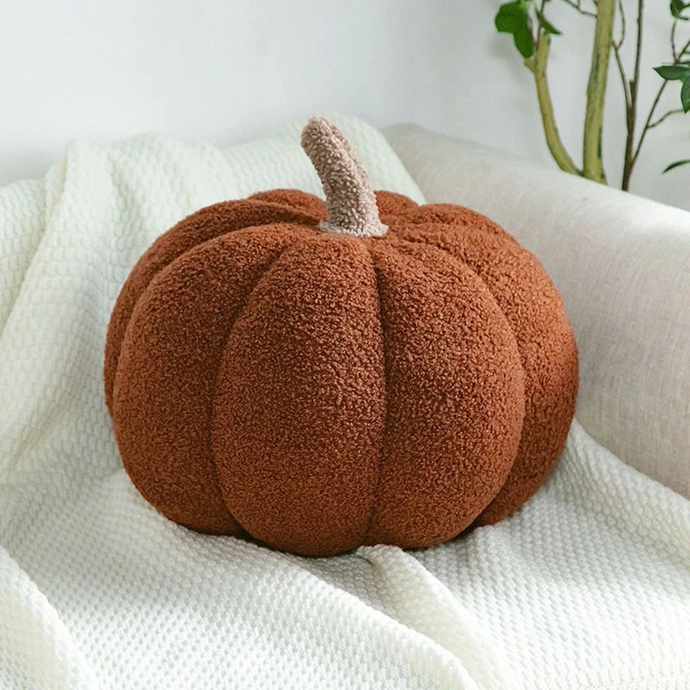 Pumpkin Plush Throw Pillow | Food Stuffed Toy | Adorbs Plushies