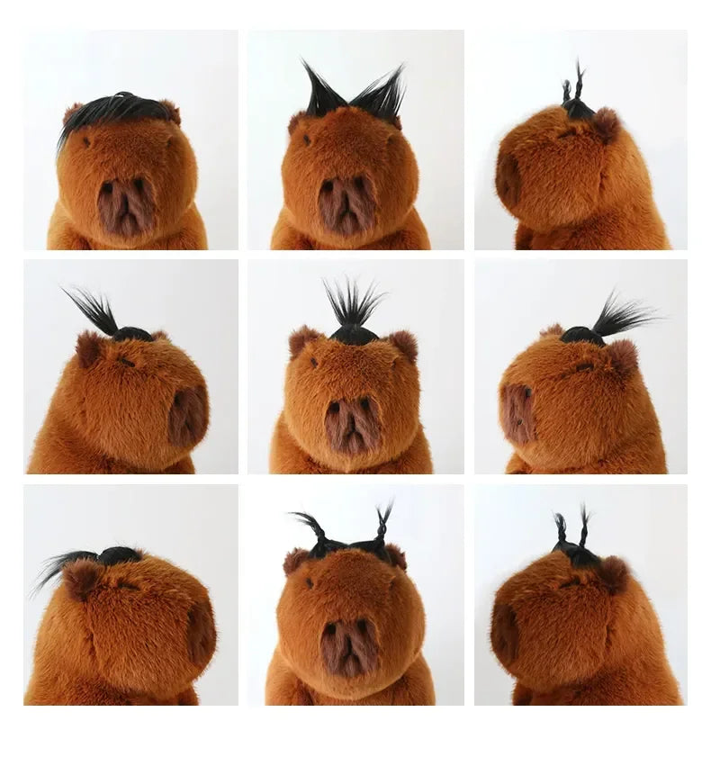 Brown Capybara with Stylish Hair | Adorbs Plushies