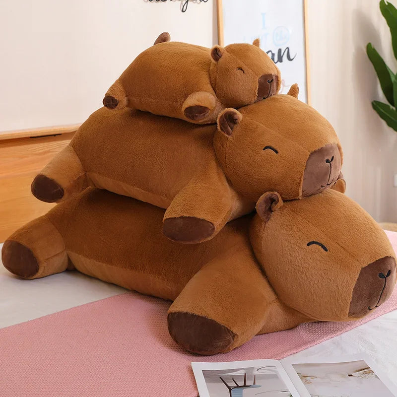 Capybara Plush Floor Cushion Sofa for Kids - Stuffed Animal Mat | Adorbs Plushies