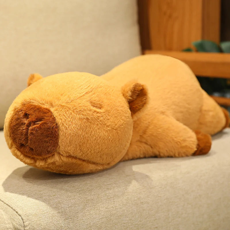 Lying & Sleeping Capybara Plush Pillow | Adorbs Plushies