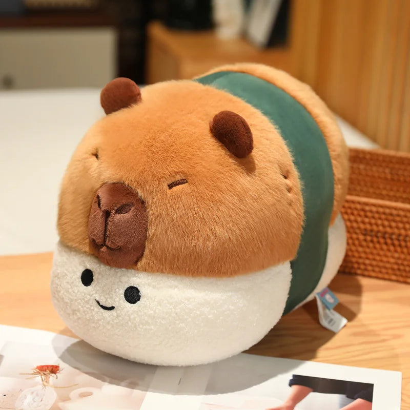 Hamburger Chips Capybara Plush - Cosplay Sushi Toy