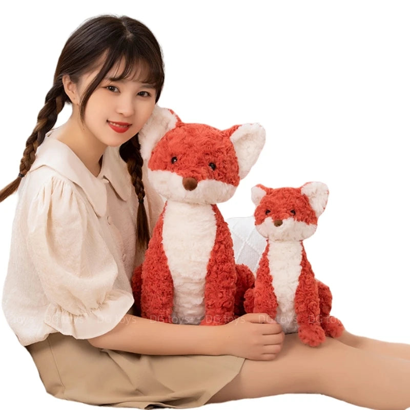 Soft Sitting Fox Plush Toy - Red Foxes Cuddly Gift for Kids | Stuffed Animals & Plushies | Adorbs Plushies