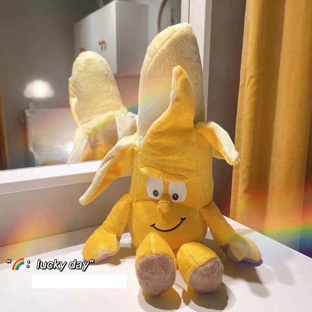 Banana Strawberry Plush Toy | Creative 'Ugly Cute' Stuffed Animal for Instagram | Adorbs Plushies