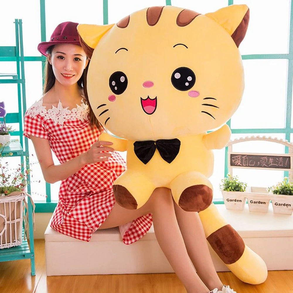 Big Face Cat Plushie | Cute Smiling Stuffed Cat Toy | Adorbs Plushies