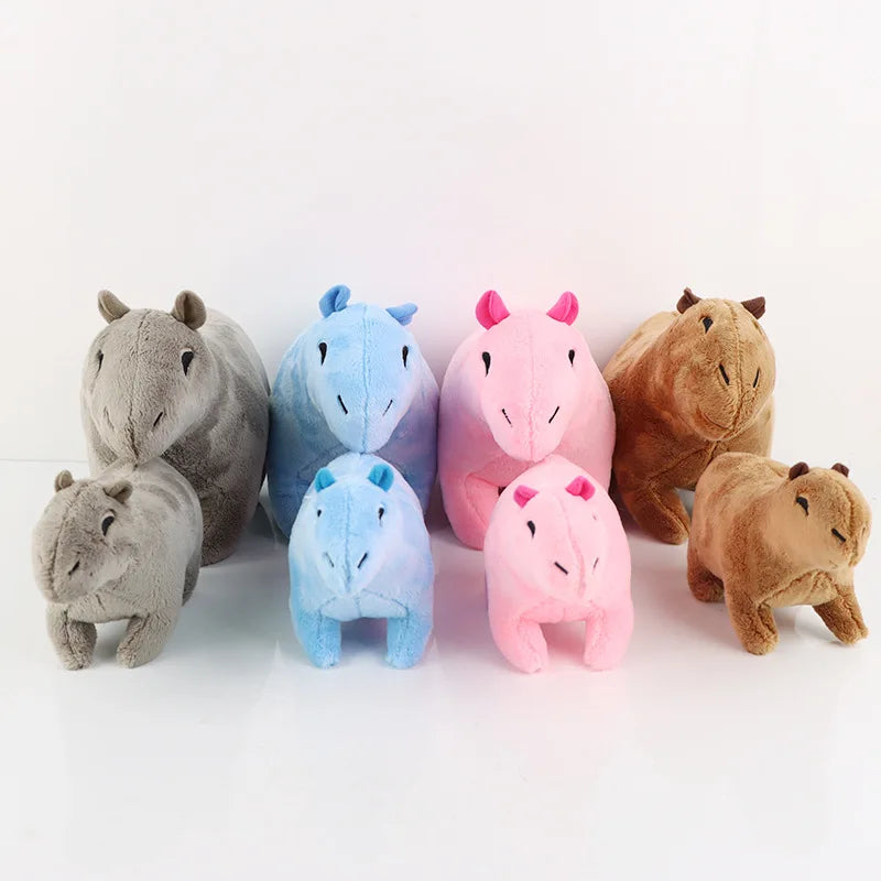 Capybara Plush Stuffed Animal - Blue, Brown, Grey, Pink | Adorbs Plushies