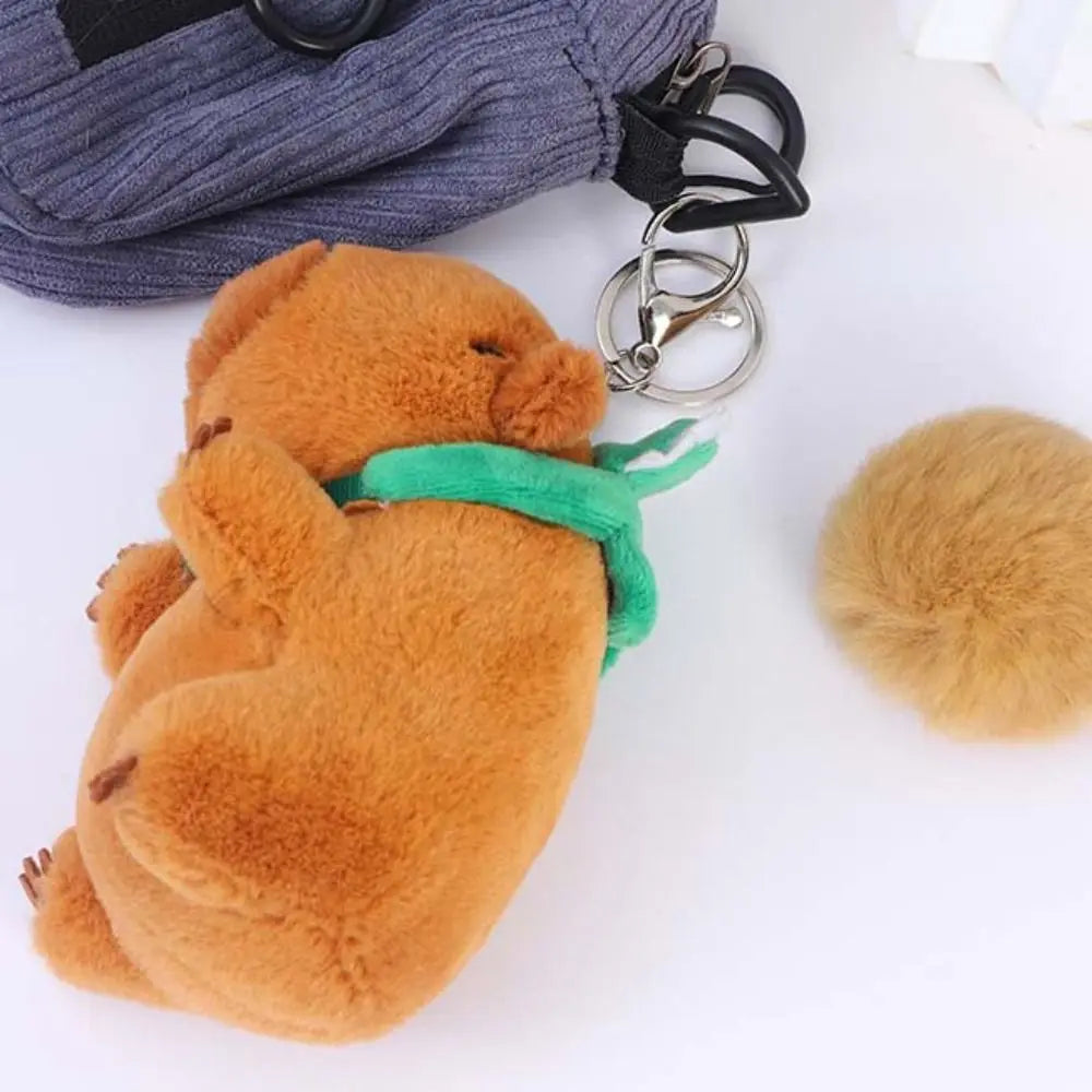 Cute Capybara Plush Keychain - Turtle | Adorbs Plushies