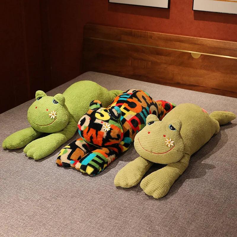 Long Arms Frog Plush Toy - School Nap Green Pillow | Stuffed Animals & Plushies | Adorbs Plushies