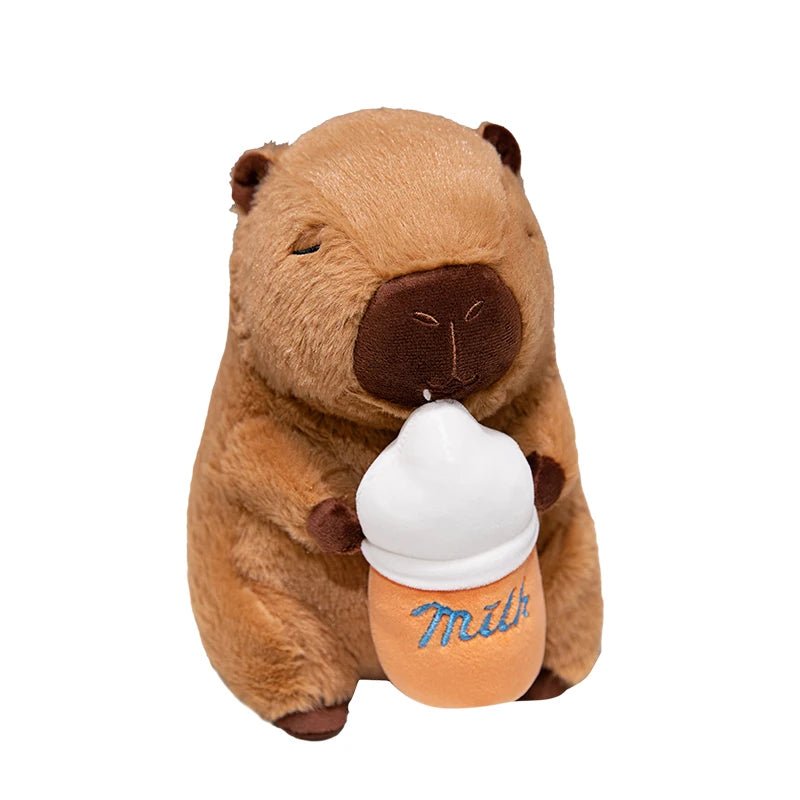 Capybara Plush Toy with Milk, Sunglasses Accessories | Adorbs Plushies