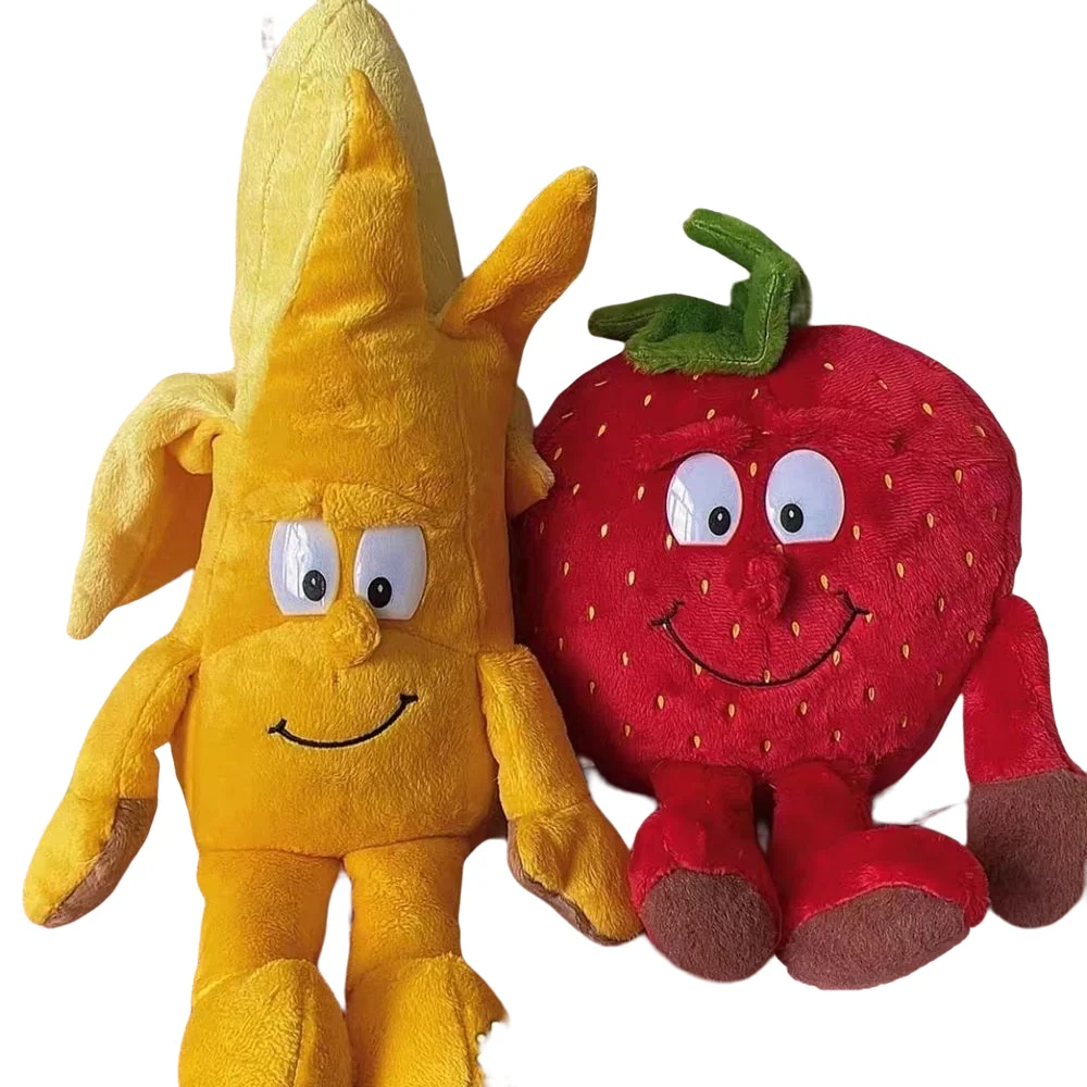 Banana Strawberry Plush Toy | Creative 'Ugly Cute' Stuffed Animal for Instagram | Adorbs Plushies