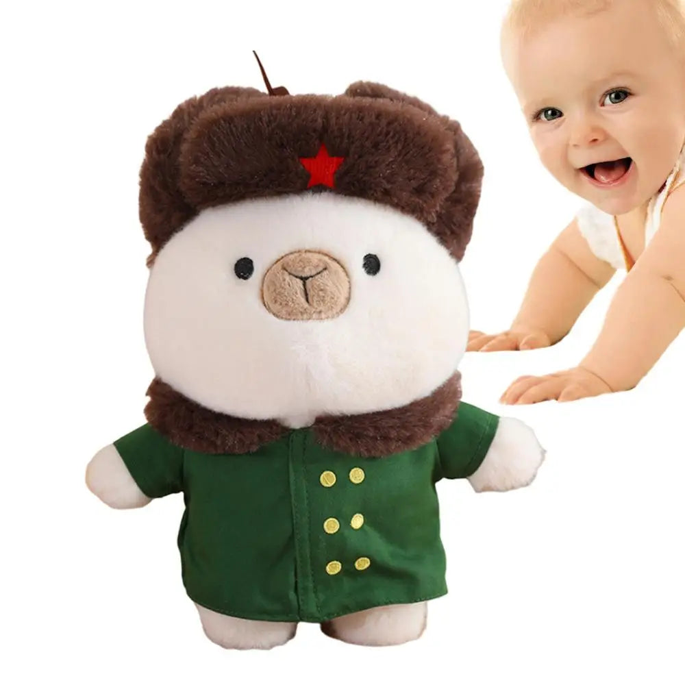 Cute Capybara Stuffed Animal Plush with Coat and Hat | Adorbs Plushies