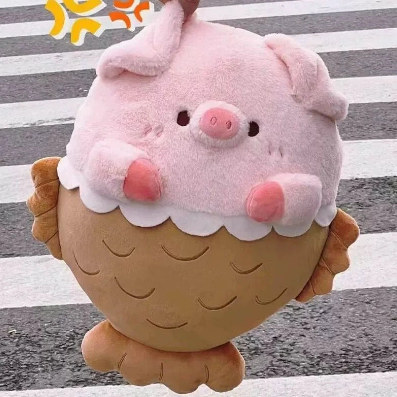 Pig With Taiyaki Fish Tail Plushie - Mermaid Piggy Pillow | Stuffed Animals & Plushies | Adorbs Plushies