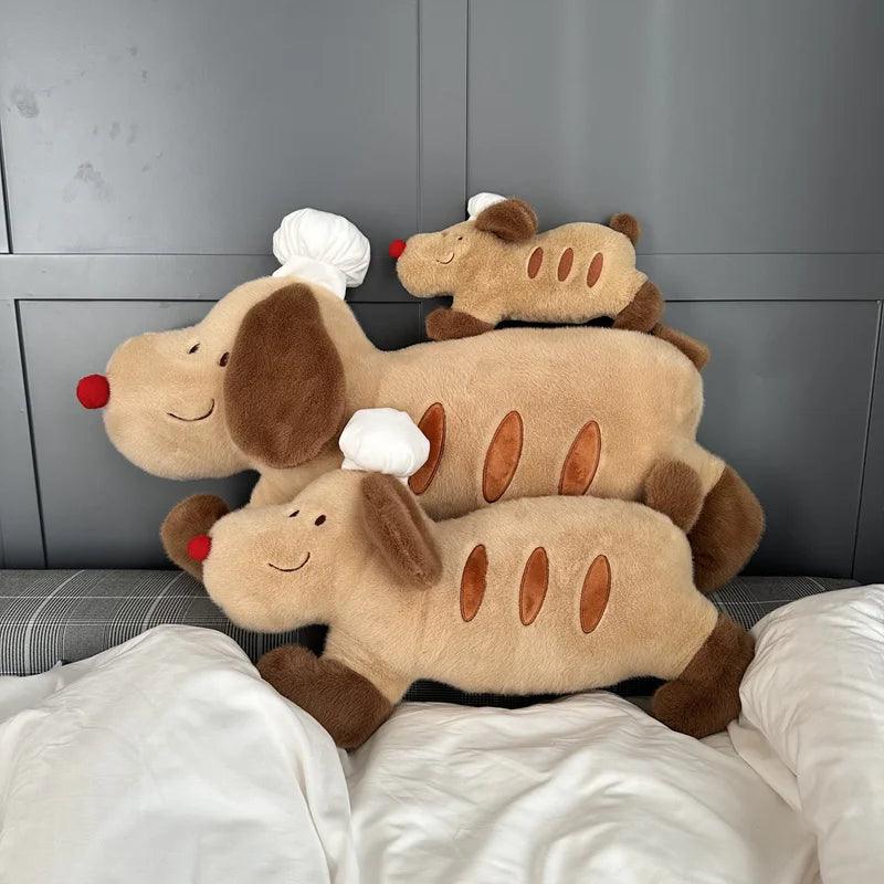 Puppy Dog Baguette Pillow - Chef Hat Plushie | Stuffed Animals & Plushies | Adorbs Plushies