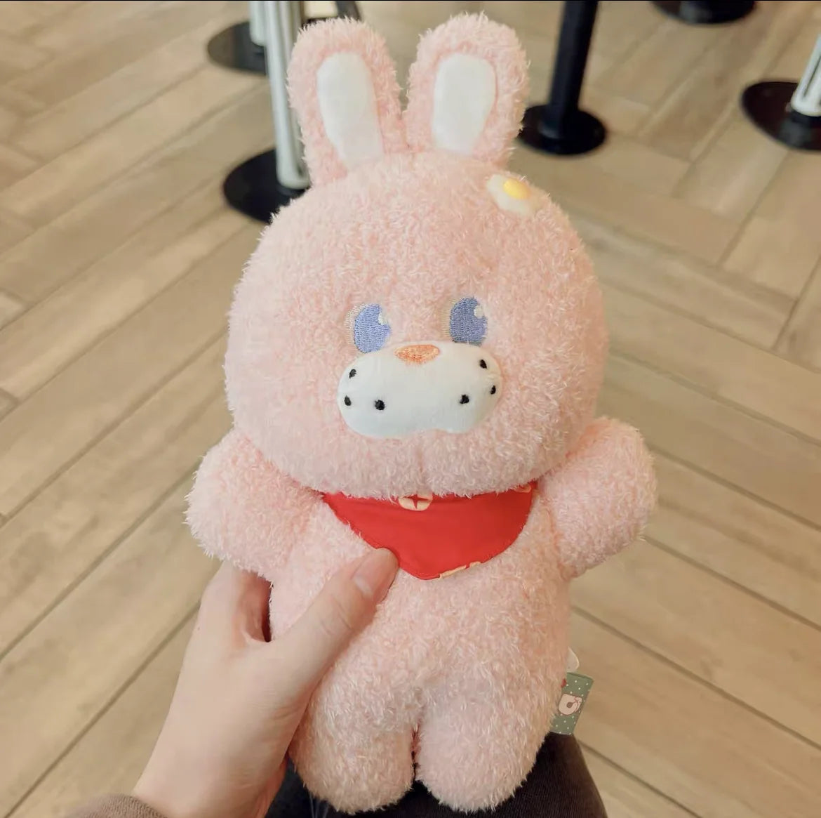 Pink Bunny & Brown Bear Plushie - Cute Baby Appease Doll | Stuffed Animals & Plushies | Adorbs Plushies