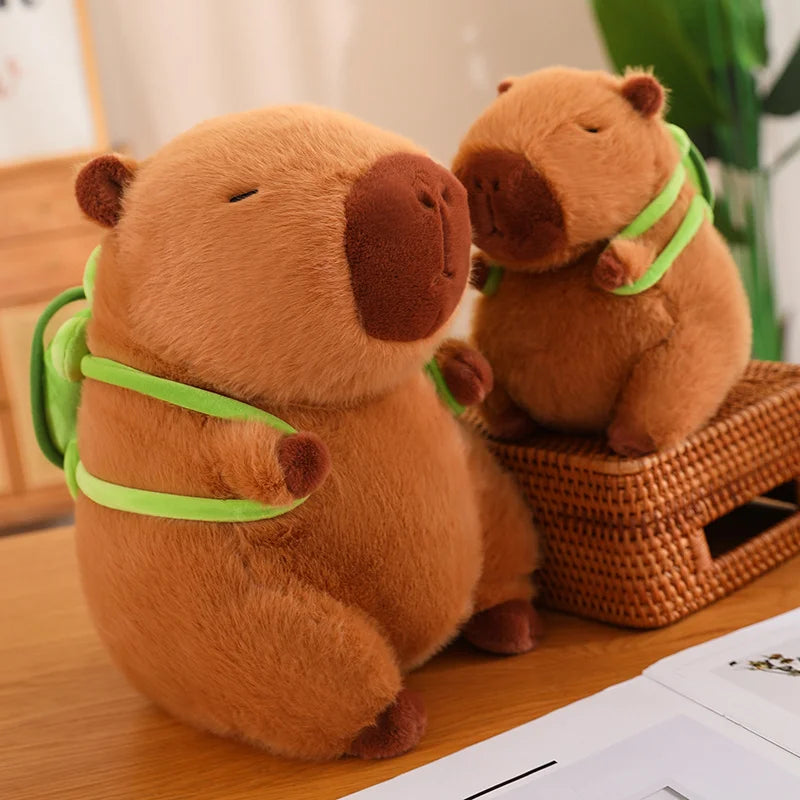 Capybara Plush Toy with Turtle Backpack and other Accessories | Adorbs Plushies