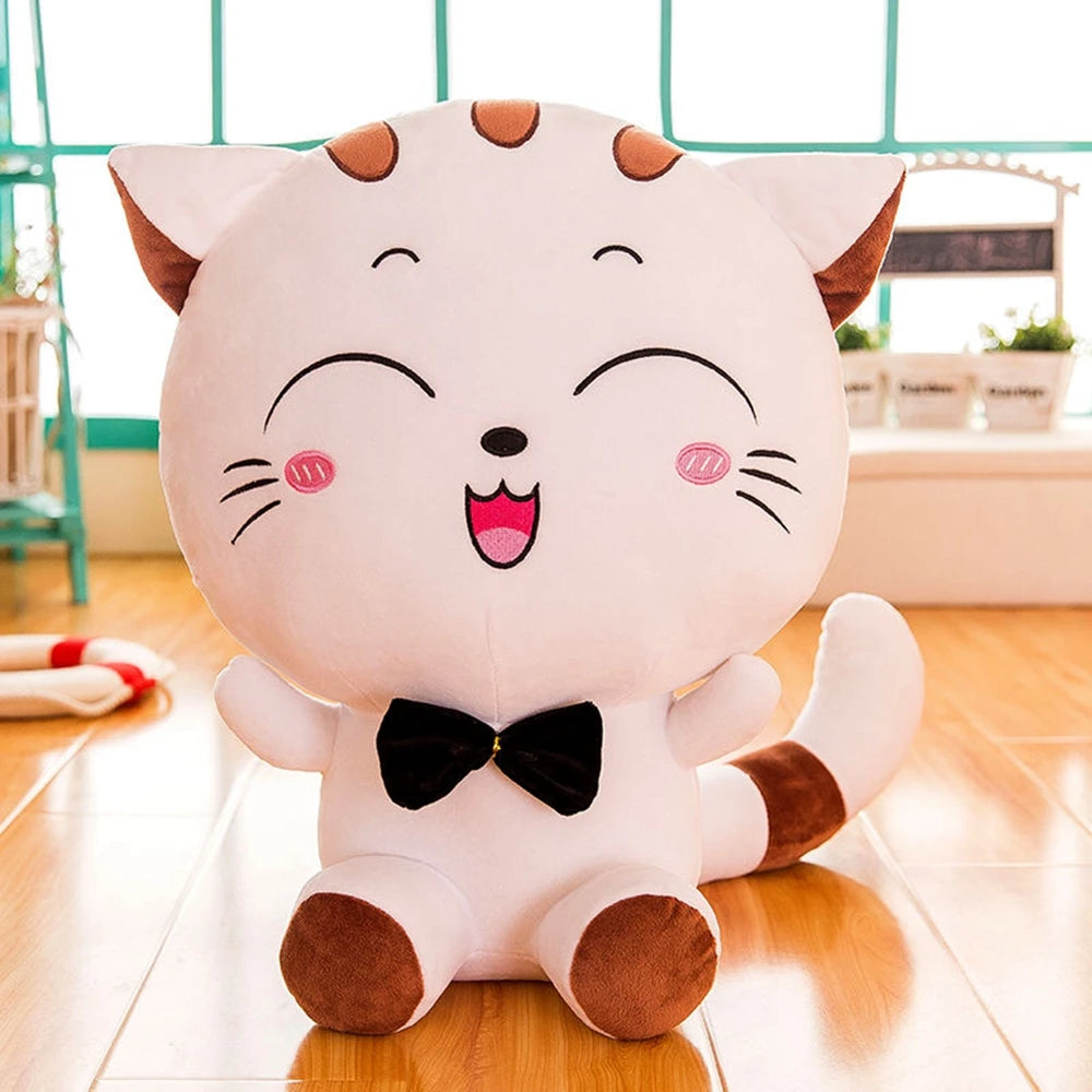 Big Face Cat Plushie | Cute Smiling Stuffed Cat Toy | Adorbs Plushies