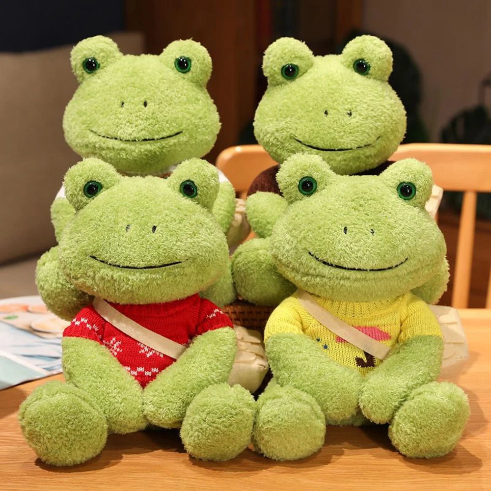 Happy Frog Plush Toy | Comforting Stuffed Animal for Sleep & Gifts | Adorbs Plushies