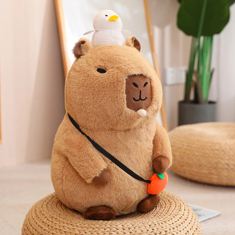 Capybara Plush Toy with Turtle Backpack and other Accessories | Adorbs Plushies