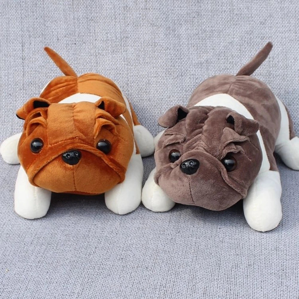 Cute Bulldog Plush Toy | Sleeping Posture Pet Plushies | Adorbs Plushies