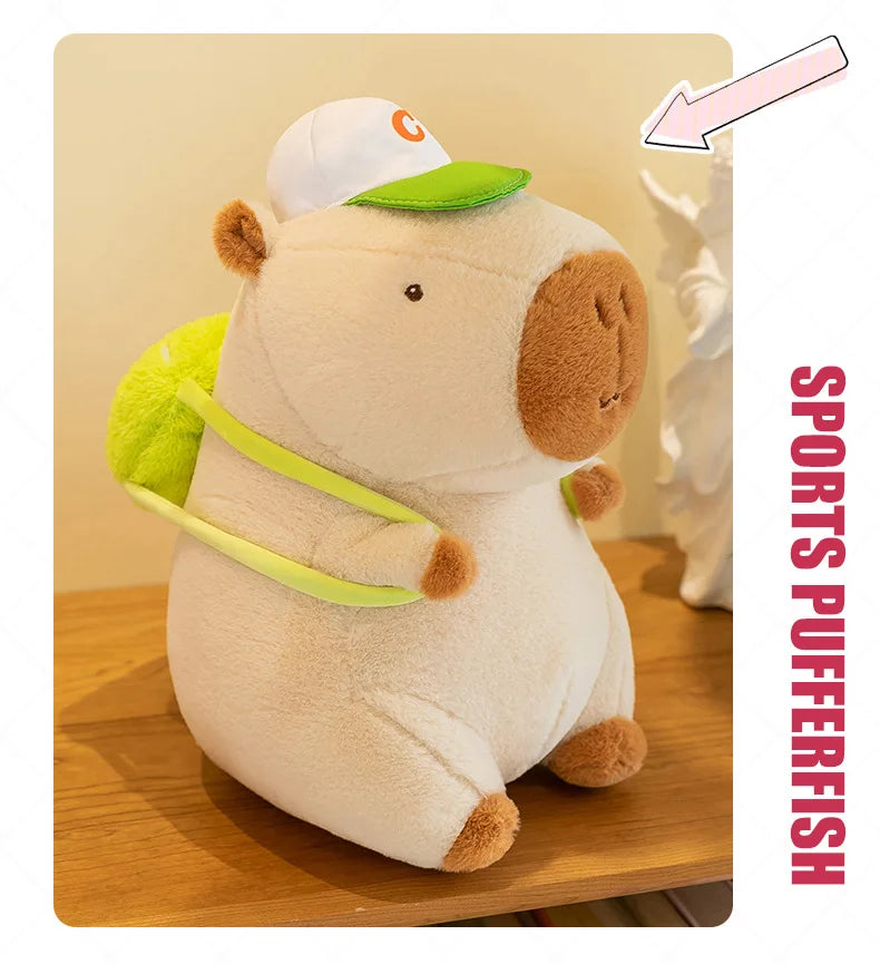 Cute Capybara Sports Cap Plush Toy | Adorbs Plushies