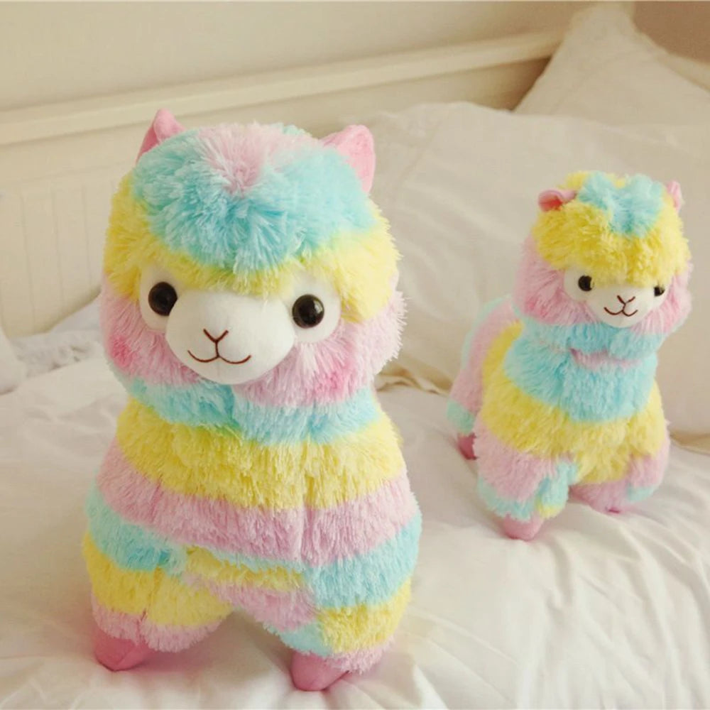 Colorful Alpaca Plush Doll | Soft Cotton Stuffed Animal for Kids | Adorbs Plushies