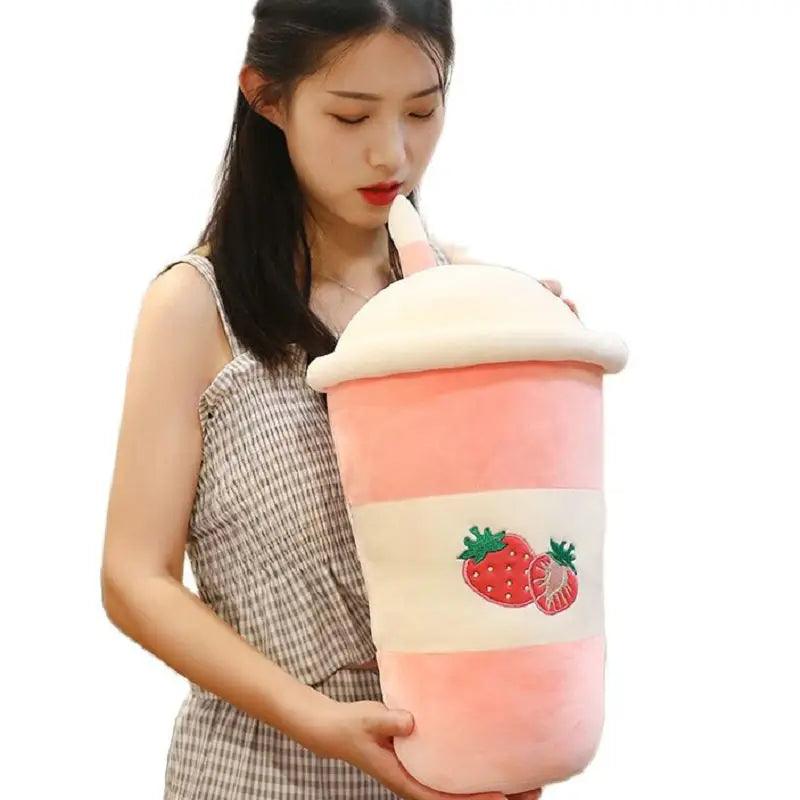 Stuffed Boba Milk Tea Cup Plush - Giant Pillow Toy | Stuffed Animals & Plushies | Adorbs Plushies