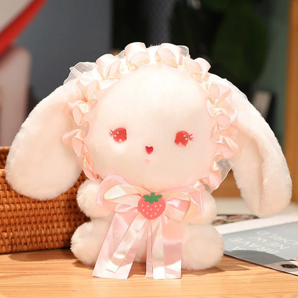 Kawaii Lolita Rabbit Plush Toy | Cute Hair Accessories Bow Lace | Adorbs Plushies