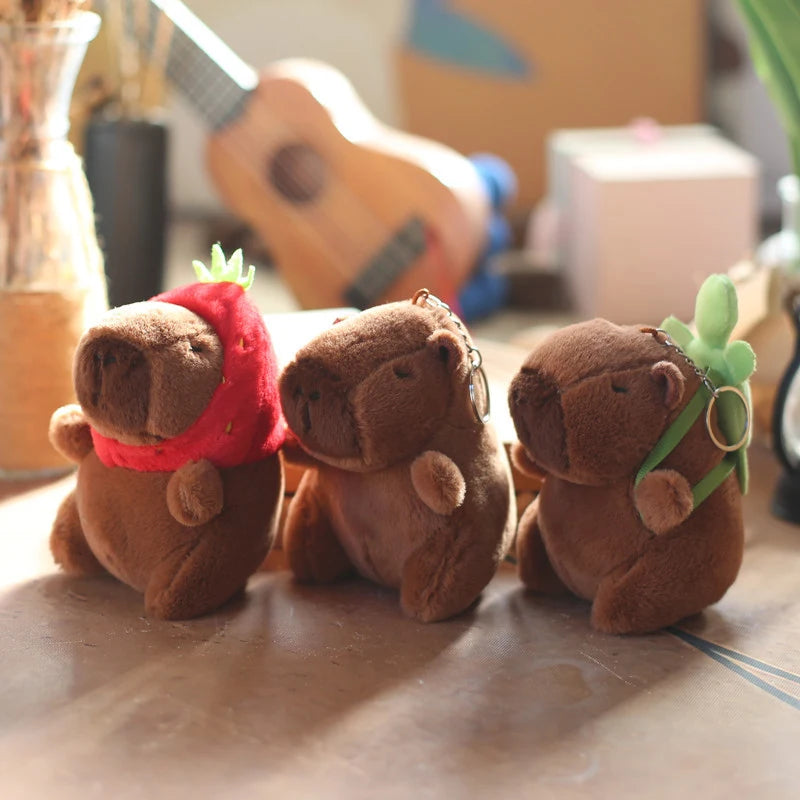 Small Capybara Plush Keychain - Soft Stuffed Animal Charm | Adorbs Plushies