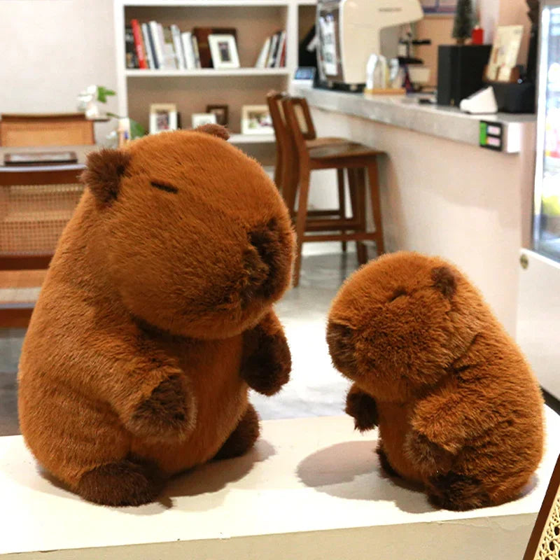 Brown Capybara with Stylish Hair | Adorbs Plushies