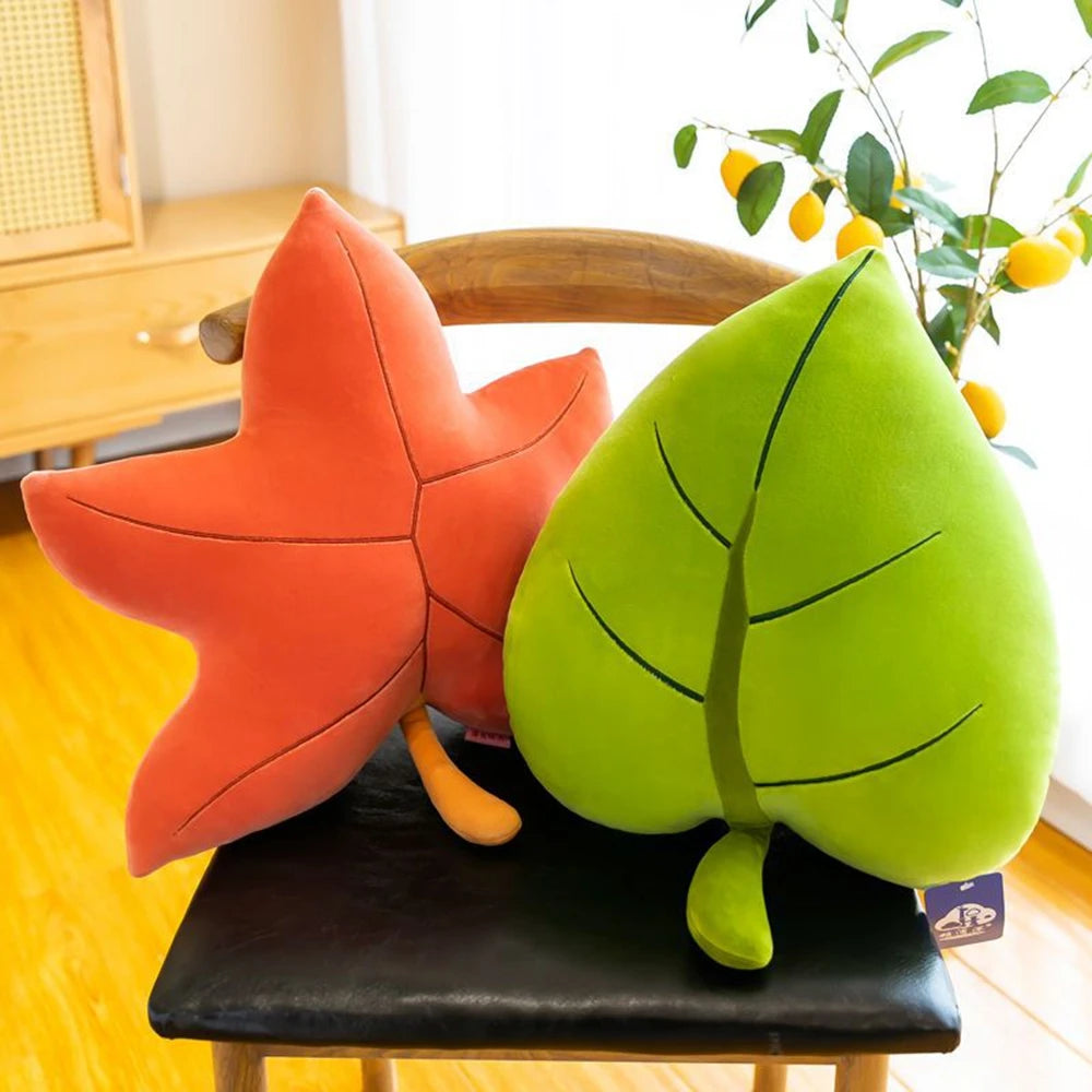 Leaf Throw Pillow Plush Toy | Plushie Pillow | Adorbs Plushies