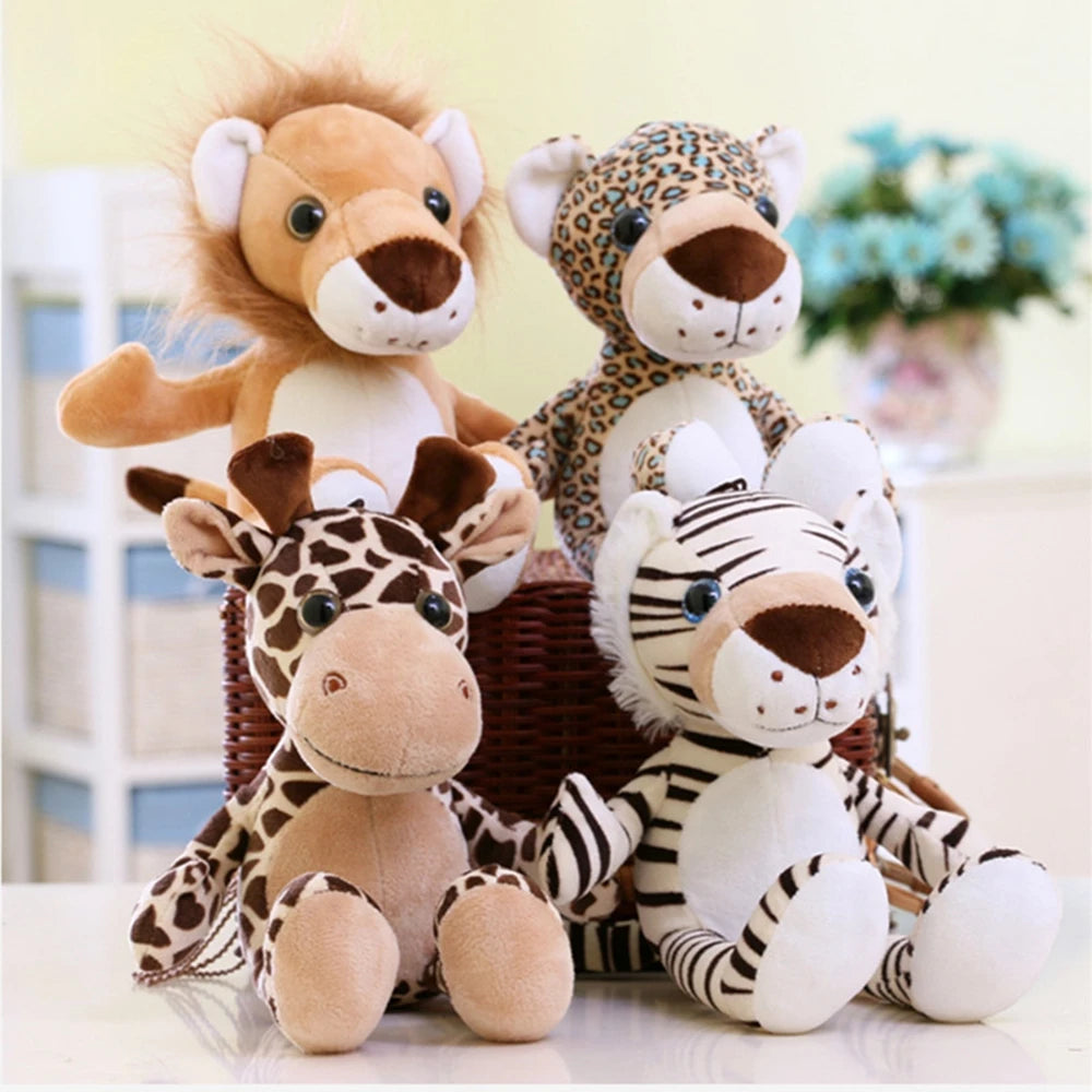 Forest Animal Plushies | Tiger, Deer, Leopard, Lion Stuffed Toys | Adorbs Plushies